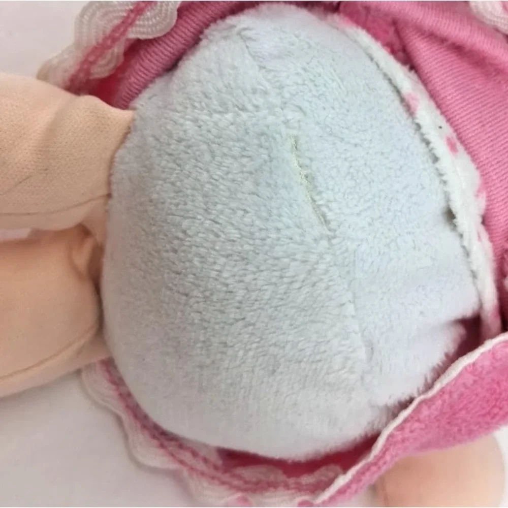 2 Plush Baby Girl Doll Toy Kids Preferred Purple Blue Pink Pig Tails Lot 12